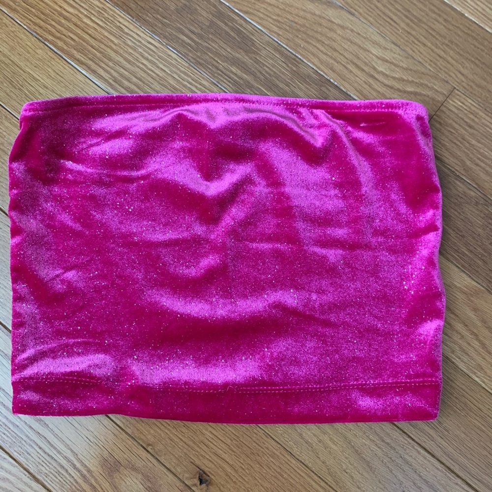 f21 sparkly tube top